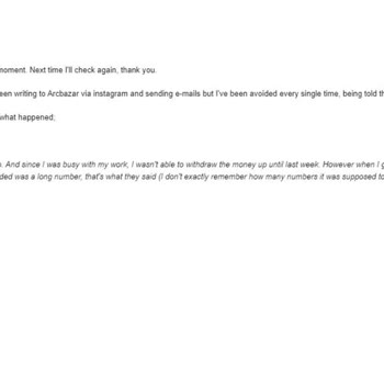 Arcbazar Ödeme Alamama Sorunu