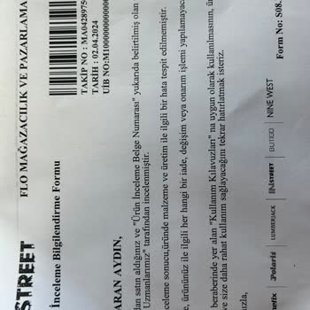 In Street Ayakkabının İç Astarında Yırtılma, Tabanında Çökme Ve Yanlarda Açılma.