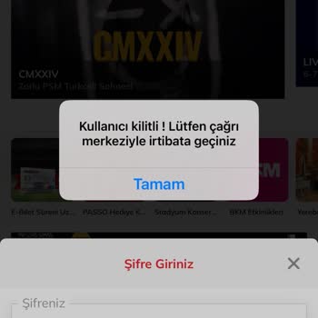 Passolig Passo Mobil Uygulama Hatası