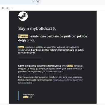 Steam Hesabım Çalındı Mail Adresim Değiştirildi