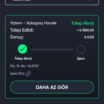 Baywin Site Üzerinden Yatırım Yaptım Hesabıma Geçmedi