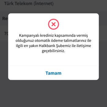 Halkbank Otomatik Ödeme Talimatlarını İptal Etmiyor!