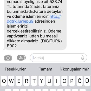 Digiturk 0 850 4731708 No Lu Numaradan 2 Ay Önce Arandım