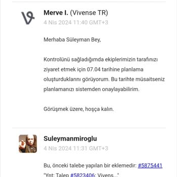 Vivense Montaj İçin Gelmiyor