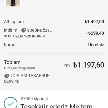 Meyra Fashion Paramı Geri Almak İstiyorum