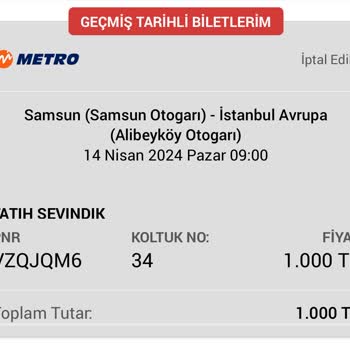 Obilet Para İademi Yapmadı