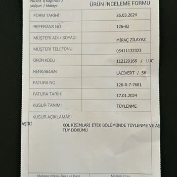 Lufian Ayıplı Malını Kabul Etmiyor...