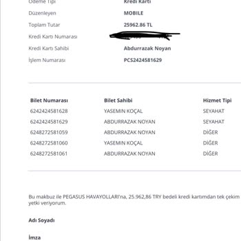 Pegasus Uçuşumu İptal Ve Değişim Yapmadı!