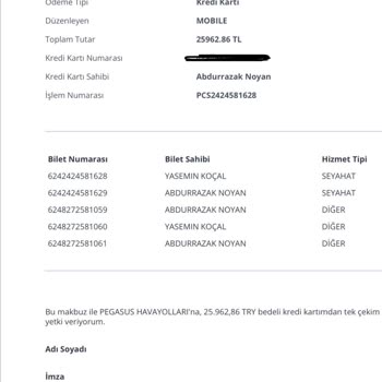 Pegasus Uçuşumu İptal Ve Değişim Yapmadı!