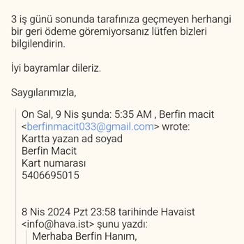 Havaist Ödeme Yapıldı Ama Biletim Yok