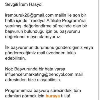 Trendyol Maillerime Dönüş Yapılamıyor İlgisiz