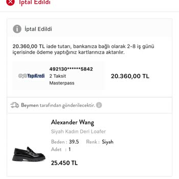 Beymen Online Siparişim Hk.