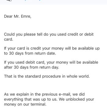 Sixt 4 Aydır Depozito Mu İade Alamadım. Her Konuştukları Yalan