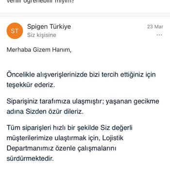 Spigen Para İademi Yapmıyor
