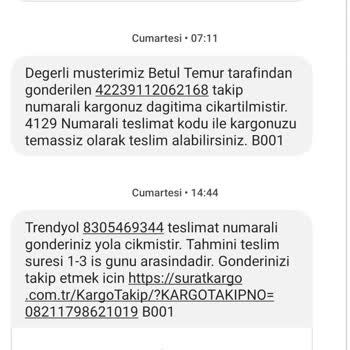 Sürat Kargo Teslimat Gecikmeleri Ve Mağduriyetim