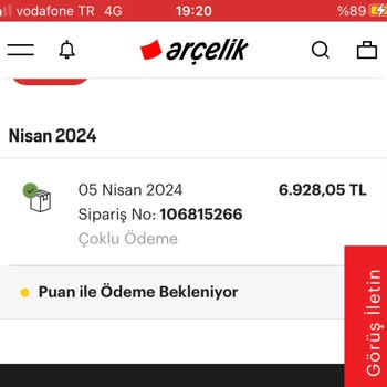 Arçelik Online Siteden Alışveriş