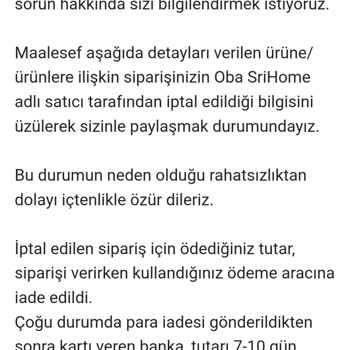 Amazon Sattıkları Ürün Ucuz Diye İptal Edildi.