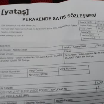 Yataş Yatak Aldım Daha Gelmedi
