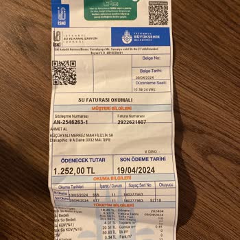 İSKİ Fatura Fazlalığı