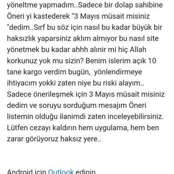 Dolap Uygulaması Haksız Yere Ceza Yağdırıp Hesabımı Kapattı