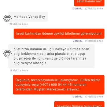 Turna.com Bilet Satın Alma Sorunu Ve İade Talebi
