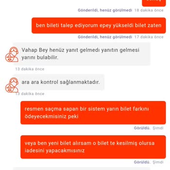 Turna.com Bilet Satın Alma Sorunu Ve İade Talebi