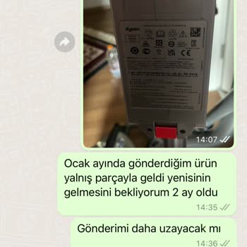 Dyson Yedek Parçam Gelmedi