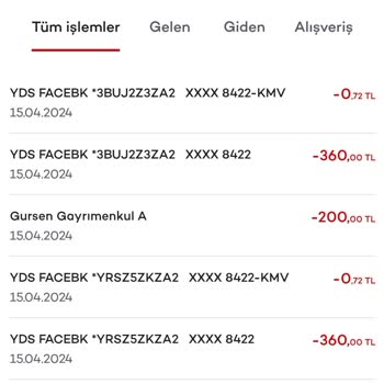 Facebook Hesabımdan Fazla Para Çekti