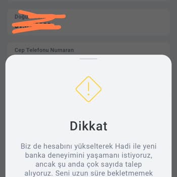 Hadi - TOMBANK Hadi Kart İşlemimi Reddediyor