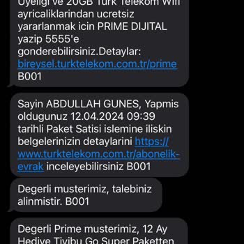 Türk Telekom Tivibu Hediyesi Aktif Olmuyor