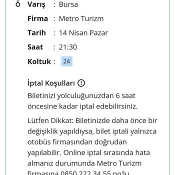 Metro Turizm Ve Bize Yaşattıkları