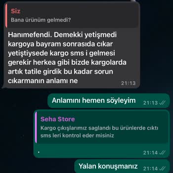 Sehaa Store Asla Muhatap Alınmayan Müşteri, Ortada Olmayan Ürün