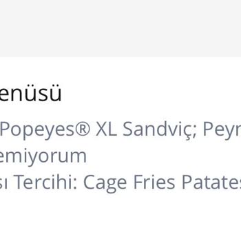 Popeyes Siparişimi Yanlış Ve Eksik Getirdi.