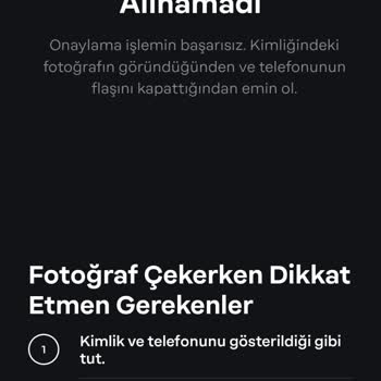 Papara Kimlik Bilgileri Alınamıyor