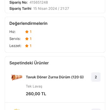 Öncü Döner Bozuk Ürün Satıyor