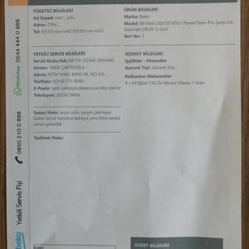 Beko Markası Satmış Olduğu Ürünlerin Garanti Sürecini Yönetemiyor