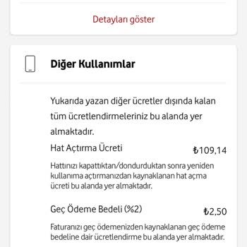 Vodafone Hat Kapama Ücreti
