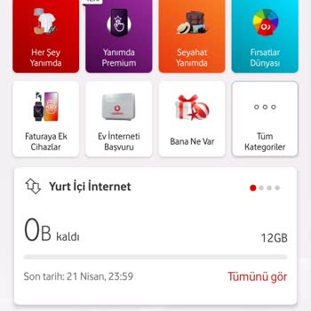 Vodafone Aşım Paketi Ve Hediye İnternet Yerine Kendi İnternetimin Kullanılması