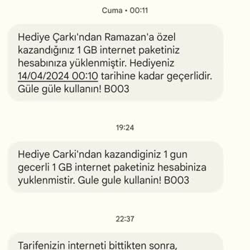 Vodafone Aşım Paketi Ve Hediye İnternet Yerine Kendi İnternetimin Kullanılması