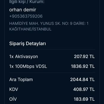 Comnet İnternet Hizmet Sunmuyor.