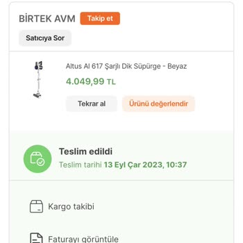 Altus Şarjlı Dikey Süpürge