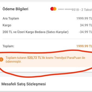 QNB Trendyol Parapuanımın Hesabıma Yansıtılmaması