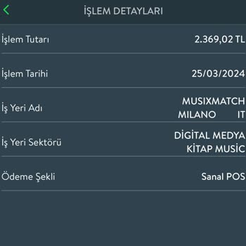 İnternet Üzerinden Kart Bilgilerim Kopyalanarak Yapılan Harcama / TEB