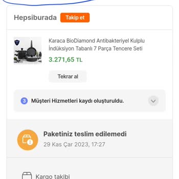Hepsiburada.com Para İademi Yapmıyor