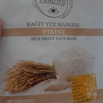 Gratis Markasi Bee Beauty Kağıt Yuz Maskesi Pirinç Yüzümü Yaktı