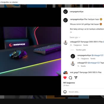Rampage Instagram Çekiliş Bilmecesi