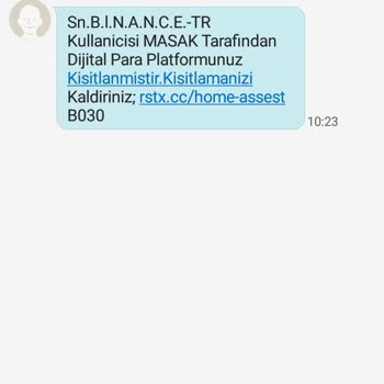 Binance'den Gelen Yanlış Mesajlar