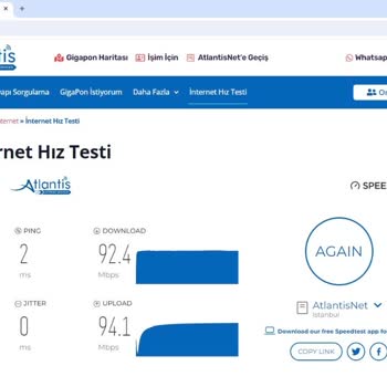 AtlantisNet Atlantisnet Hız Sorunu