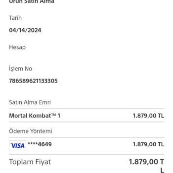 PlayStation Türkiye Bilgim Dışında İşlem