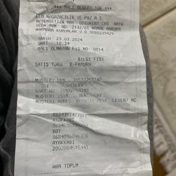 Nata Vega FLO Ayakkabı Mağduru